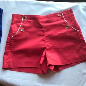 Janie and jack coral red shorts